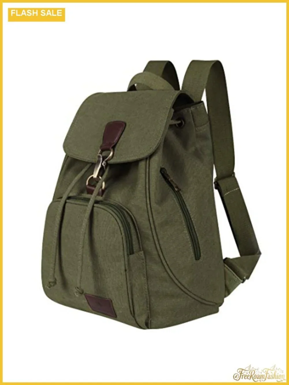 Canvas Fashion Backpack Casual Outdoor Daypack Multipurpose Rucksack Hiking